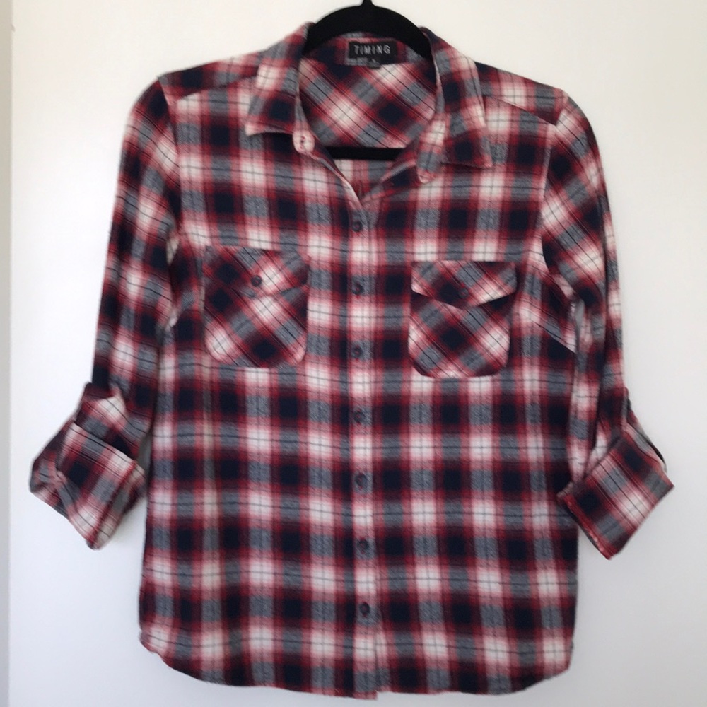 Timing Button Down Flannel - image 5